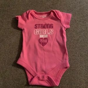 Pink onesie newborn
